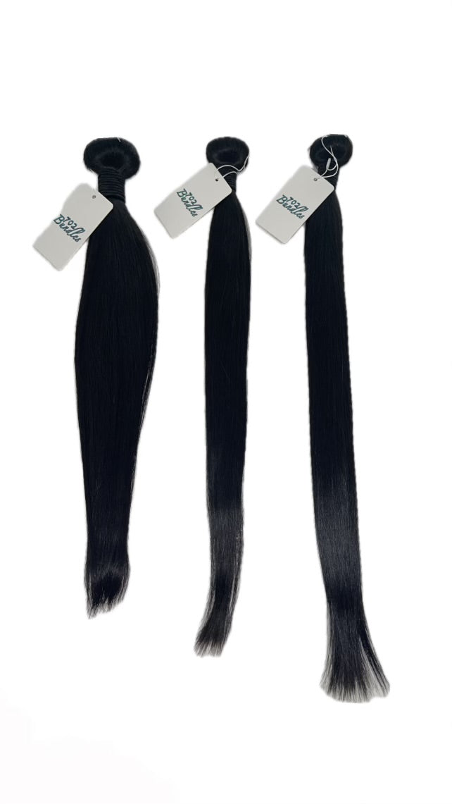 702 Bundle Human straight Hair Extensions